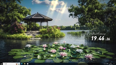 护眼治愈AI风景-桌面主题