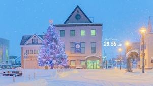 4K 治愈唯美圣诞冬季小镇