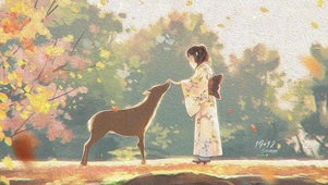 女孩与狗