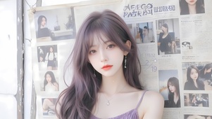 怀旧风清纯女孩