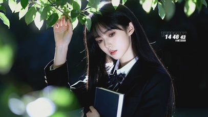 清纯甜美制服美女