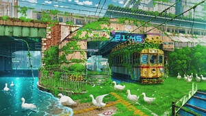 东京沉没⑦溪畔轻轨＆向日葵