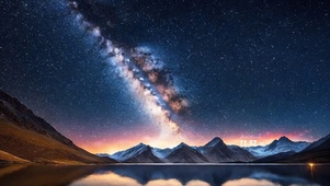 星空雪山