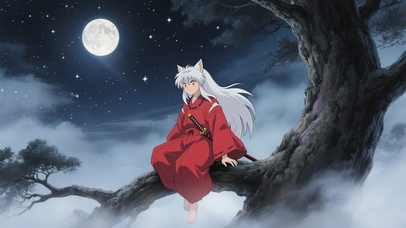 月下孤犬栖云枝