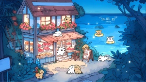 海边甜品店