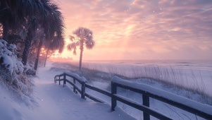 下雪天