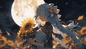 向日葵下的初音