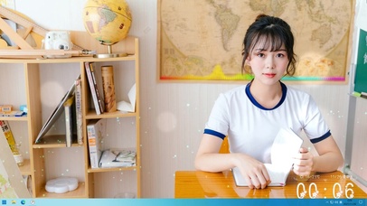 清纯学妹桌面壁纸