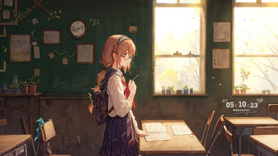 熟悉的课堂女生