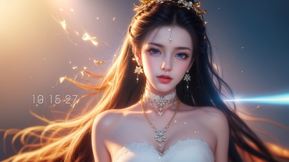 纯欲系长发古风女生