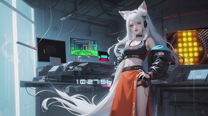 赛博朋克美少女