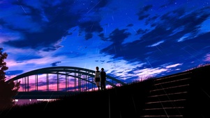 夕阳下