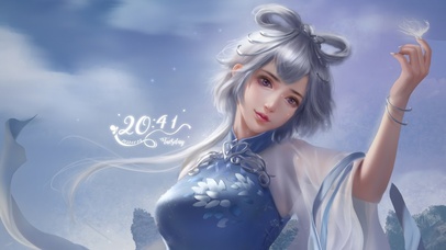 唯美清纯古风美女