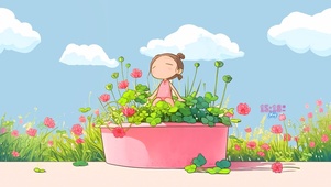阳光花儿少女