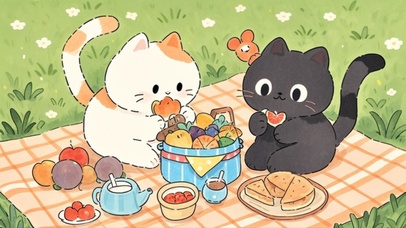 野餐猫猫