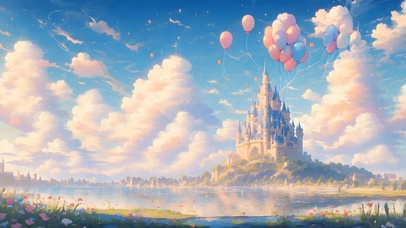 4K高清niji风格城堡壁纸