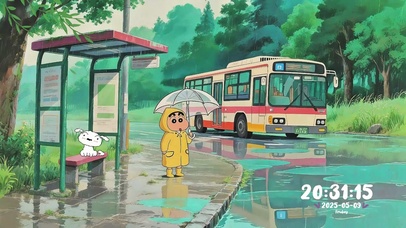 治愈乡野的雨天