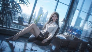 她的容颜如春日里花朵，娇嫩清新