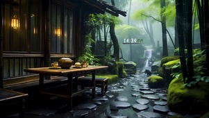 4K静谧竹林小屋	