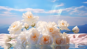 清新玫瑰花海 