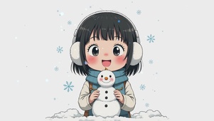 雪地女孩