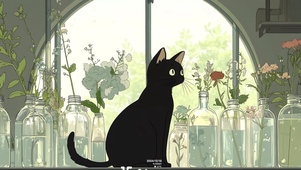 窗边的猫（真实时间）