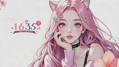 唯美猫耳朵美女