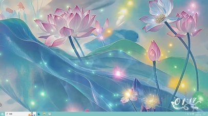 国画荷莲 出淤泥而不染