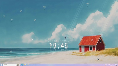 海边小红房-桌面主题