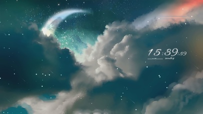 唯美治愈月亮景色