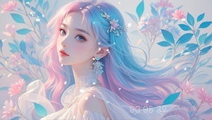 梦幻粉蓝