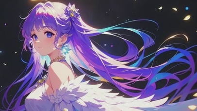 二次元氛围感少女