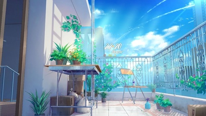 治愈清新夏日阳台鲜花