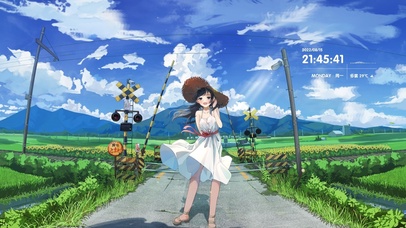 4K唯美治愈夏日乡间少女