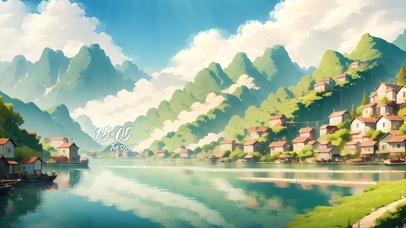 云彩青山小绿屋