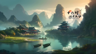 唯美 国风 晨雾