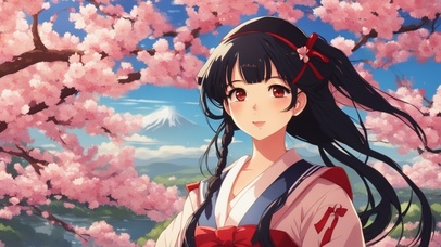 樱花树下的神明少女