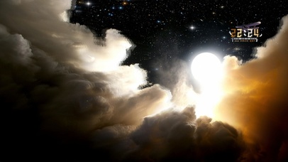 4k 治愈云海圆月星空