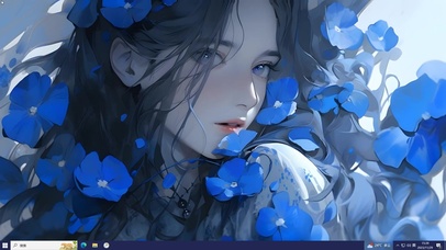 油画少女