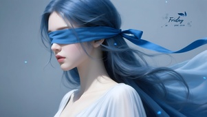 古风蒙眼少女