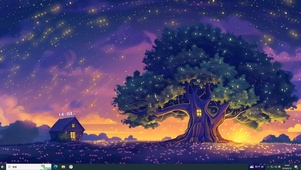 星空下的小屋