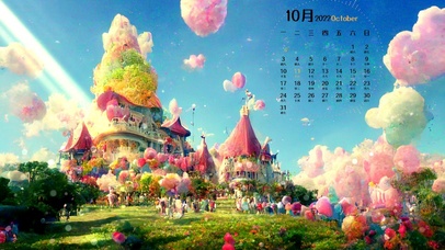  唯美梦幻棉花糖乐园世界