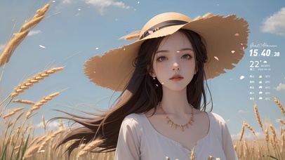 4k麦田女孩230425