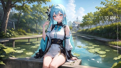 夏日清新动漫美女