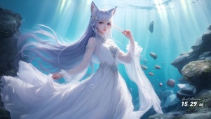 银发水中仙子