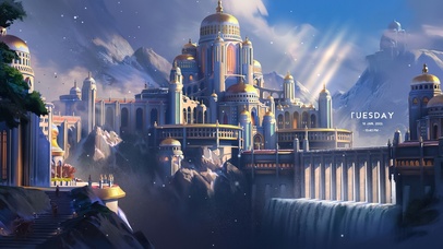 4K唯美治愈城堡雪景