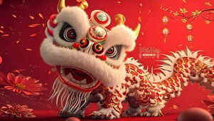 龙年舞龙狮