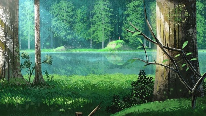 4k治愈护眼深林