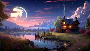 4K美丽的夜晚