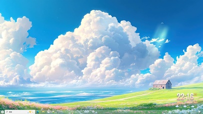 治愈草原小屋主题